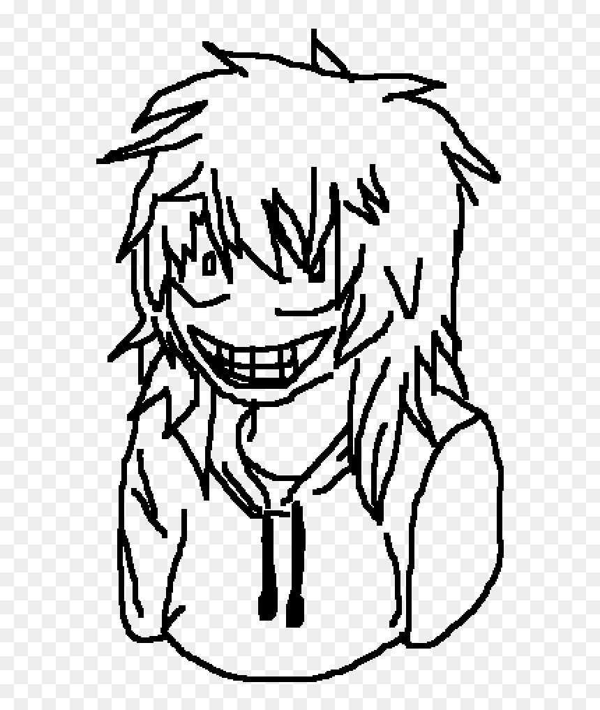 Line Art, HD Png Download - jeff the killer png
