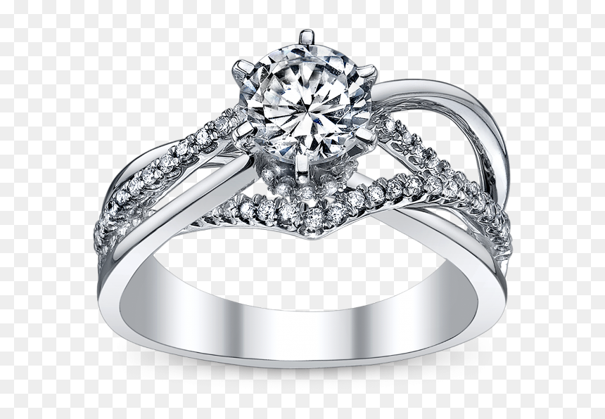 Vintage Modern Engagement Rings - Wedding Ring, HD Png Download - engagement rings png