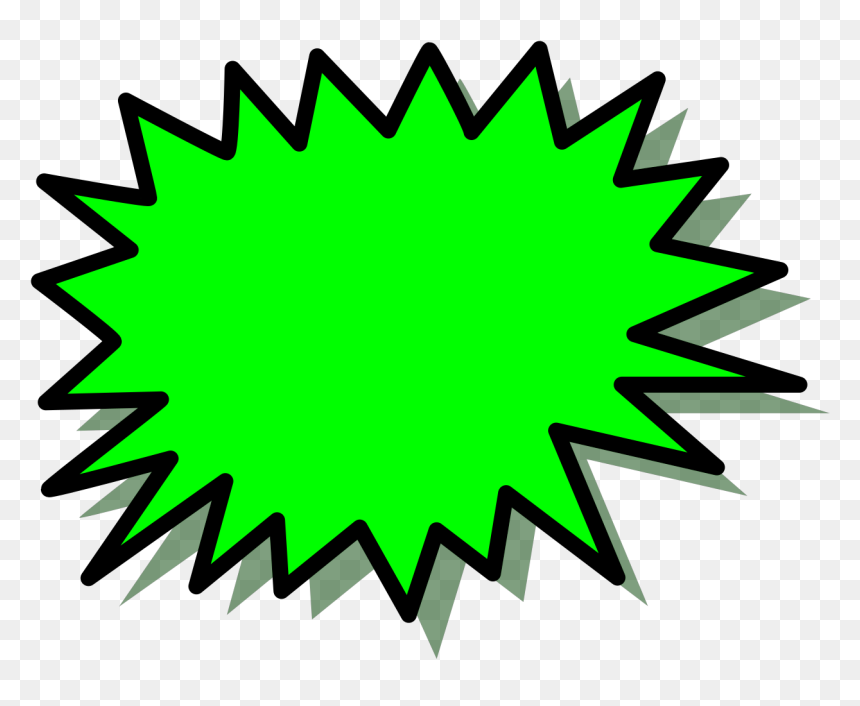 Clipart Buzz, HD Png Download - green explosion png
