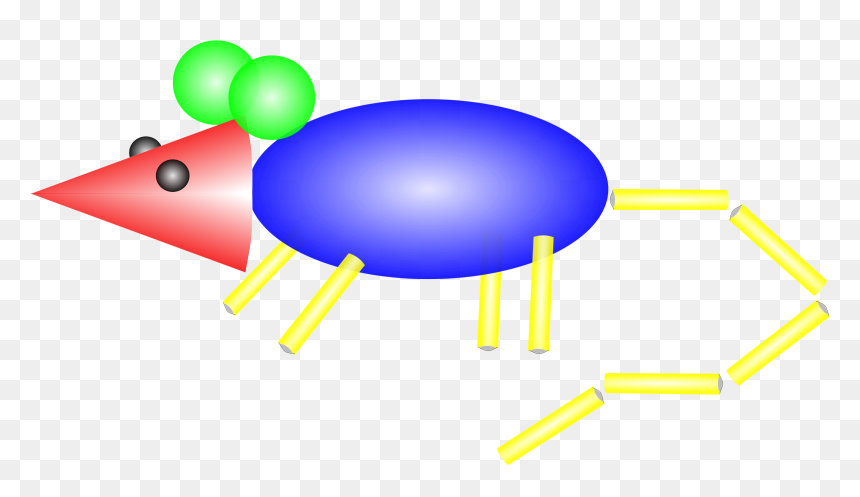 Geometric Rat Clip Arts, HD Png Download - rat silhouette png