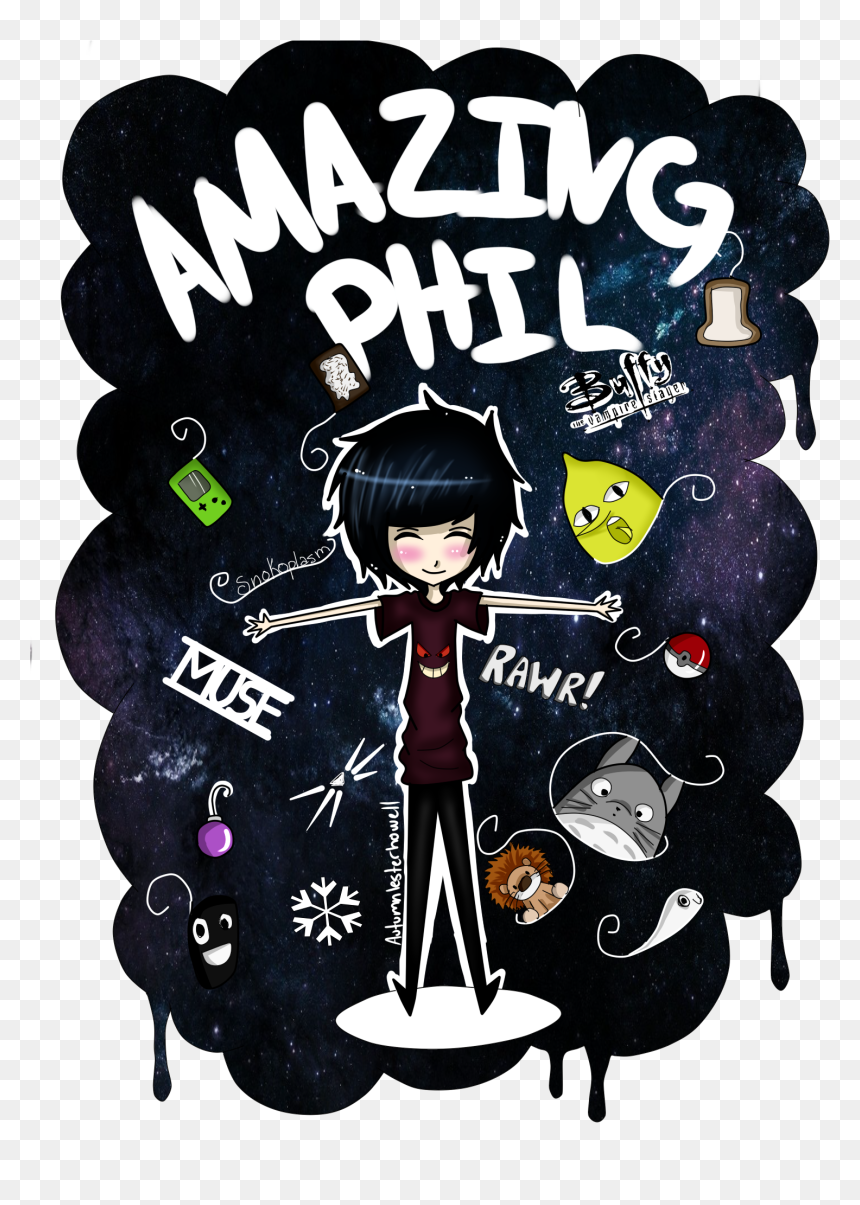 Whiskers Clipart Dan And Phil - Phil Lester, HD Png Download - phil lester png