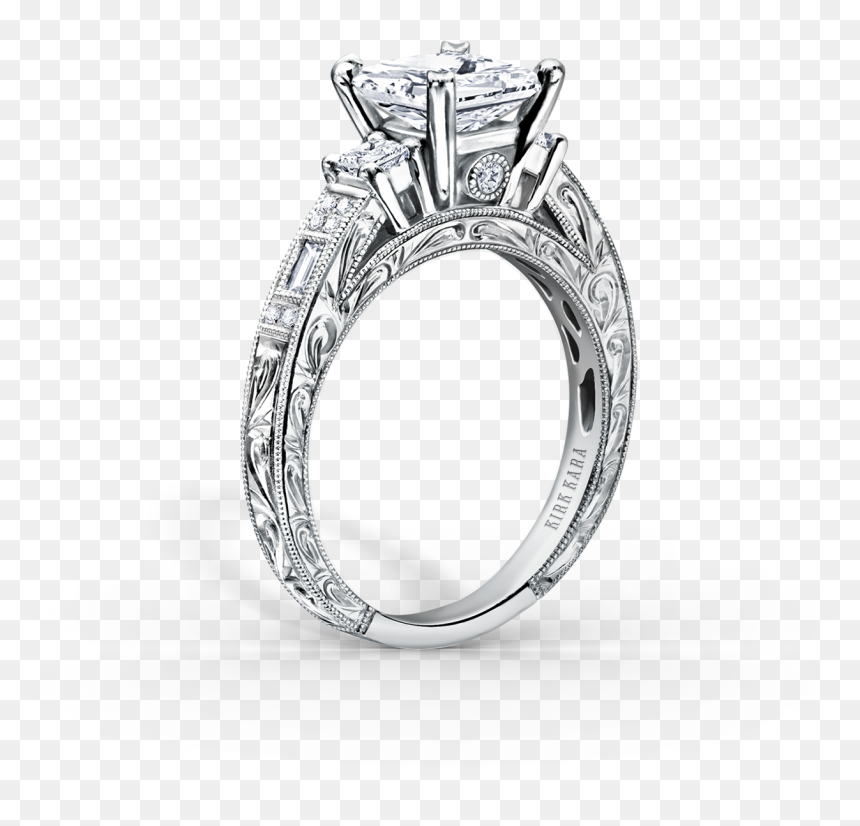 Charlotte Platinum Engagement Ring K - Engagement Ring, HD Png Download - engagement rings png