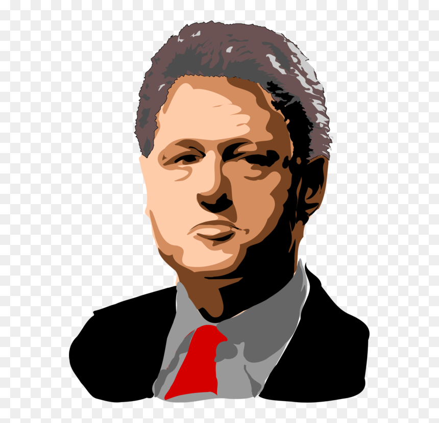 Head,art,neck - Illustration, HD Png Download - bill clinton png