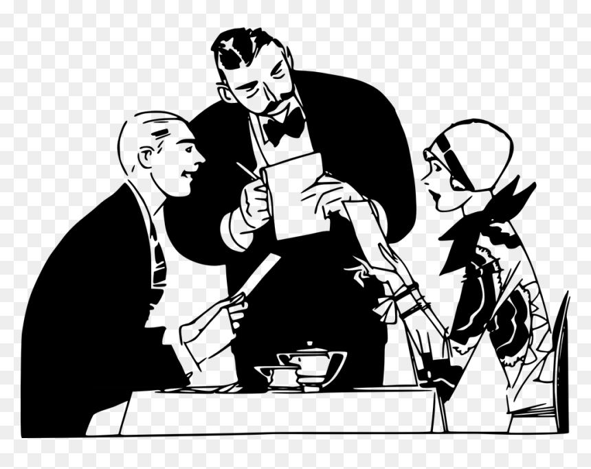 Two People Drinking - Restaurant Clipart, HD Png Download - people drinking png