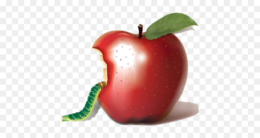 Apple Bobbing Biting Auglis - Bitten Apple Food, HD Png Download - bitten apple png