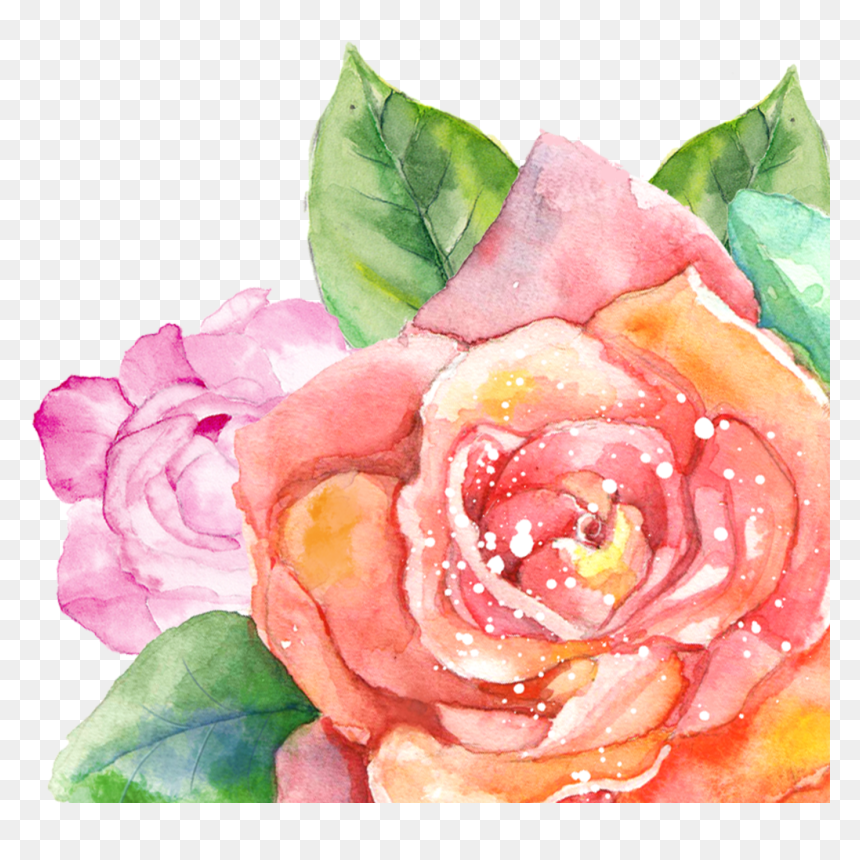 Watercolor Summer Flowers Png , Png Download - Watercolors Png, Transparent Png - summer flowers png