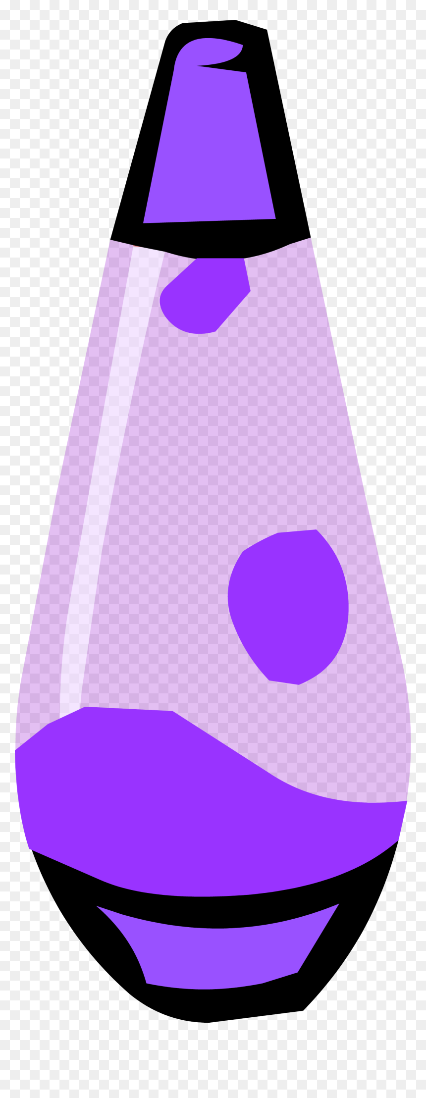 Purple Lava Club Penguin - Lava Lamp Clipart, HD Png Download - pixar lamp png