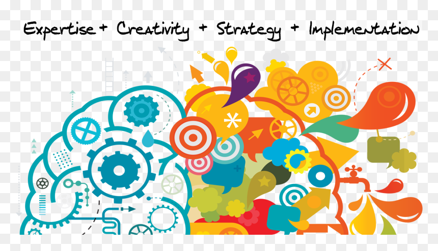 Online Marketing Clipart Creative Mind - Personne Créative, HD Png Download - creative brain png