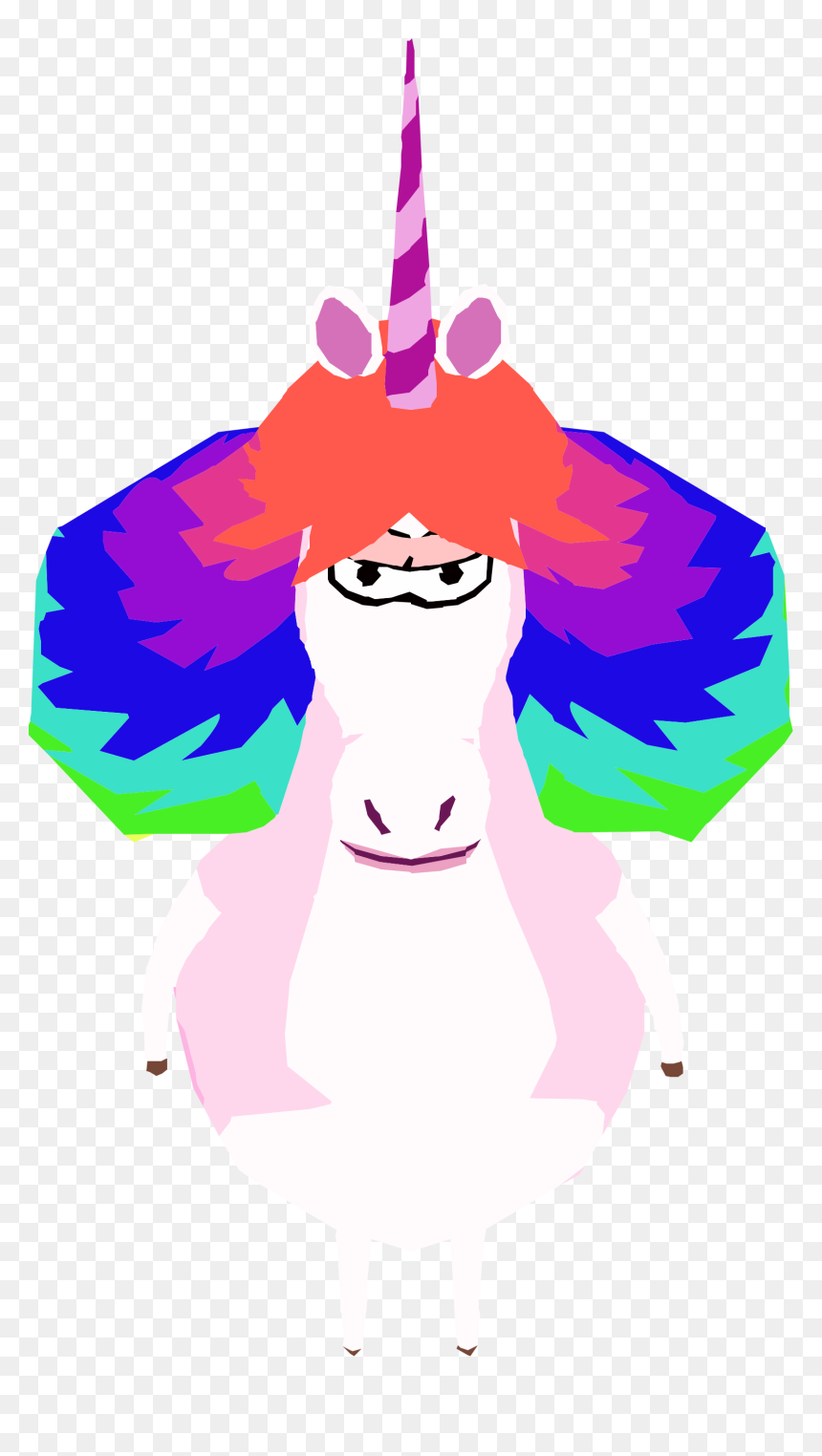 Rainbow Unicorn In Game - Illustration, HD Png Download - rainbow unicorn png