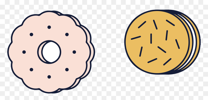 Http Clip Art Hand Painted Cookies - Butter Cookies Png Clipart, Transparent Png - painted circle png