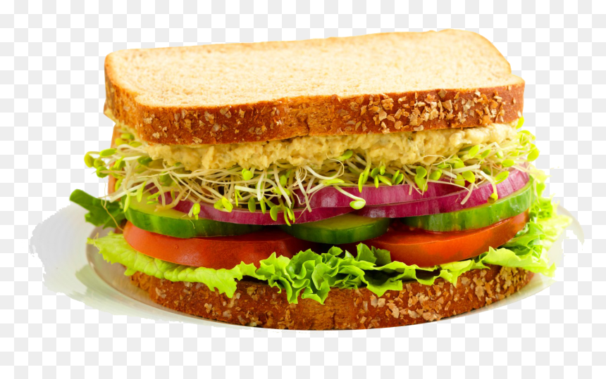 Veg Sandwich Png, Transparent Png - breakfast clipart png