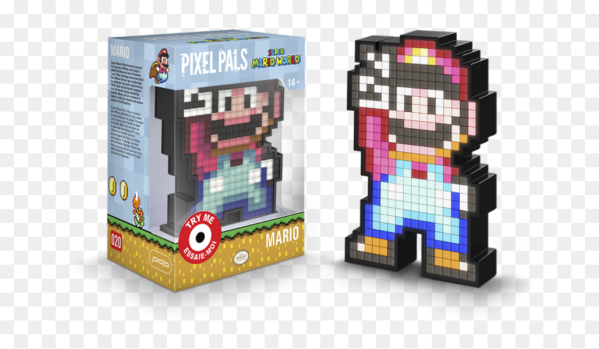 Pdp Pixel Pal Super Mario World - Mario World Pixel Pals, HD Png Download - mario pixel png