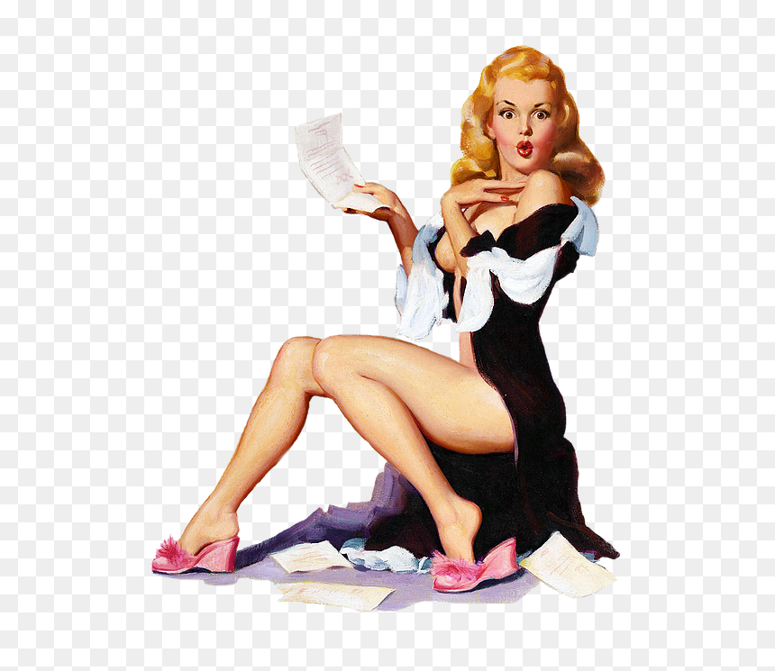 Pin Up Girl 1950, HD Png Download - pin up png