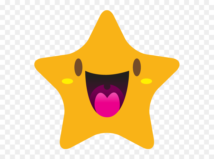 Cat Yawns , Png Download - Portable Network Graphics, Transparent Png - cute star png