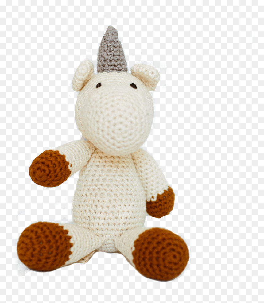 Rainbow Unicorn Knitted Toy - Knitted Toy Png, Transparent Png - rainbow unicorn png