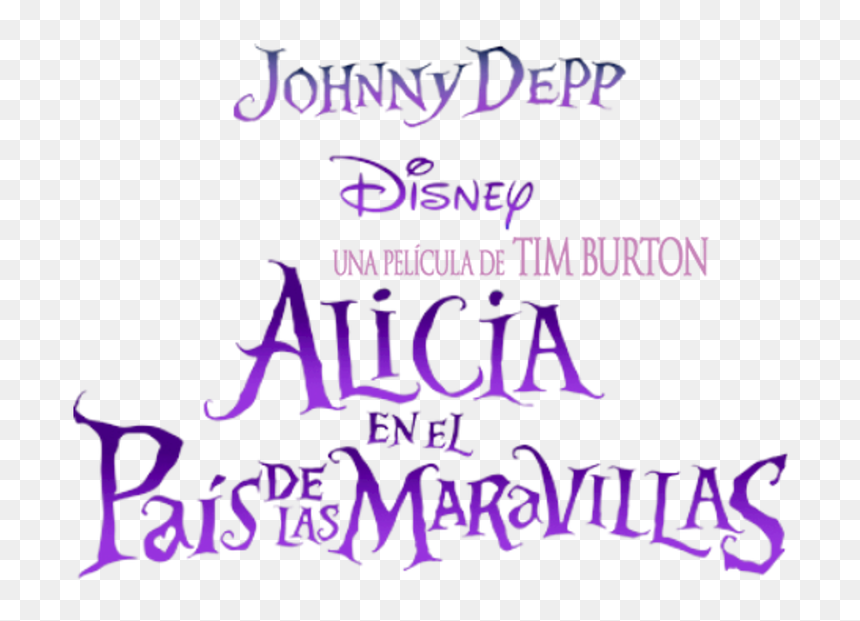 Calligraphy, HD Png Download - alice in wonderland logo png