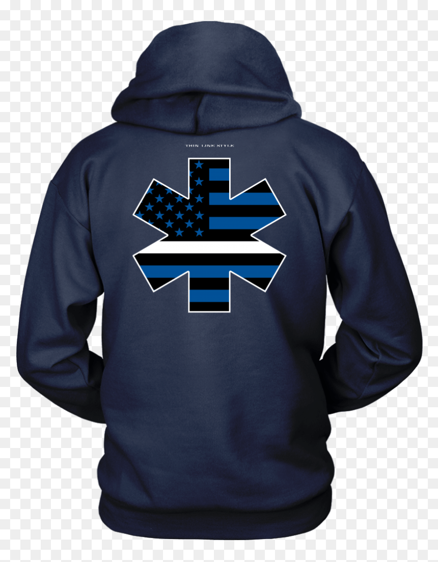 Star Of Life Ems Thin White Line Hoodie - First Order, HD Png Download - star of life png