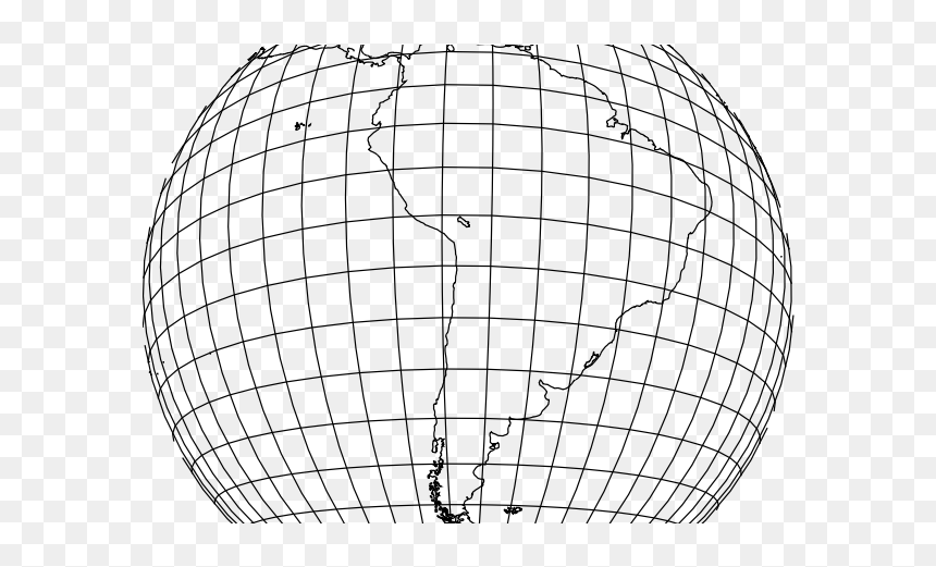 Globe With Meridians And Parallels Vector Clip Art - Disco Ball Gif Transparent, HD Png Download - globe black and white png