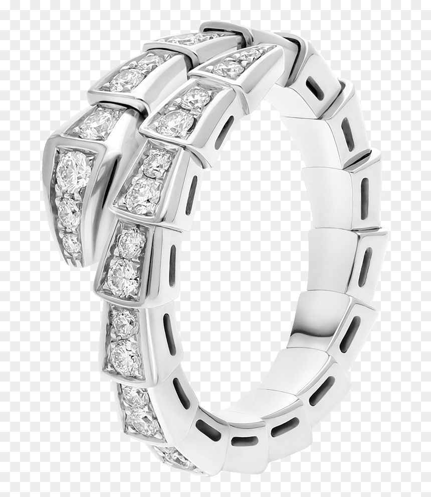 Bvlgari Serpenti Ring Diamond, HD Png Download - engagement rings png