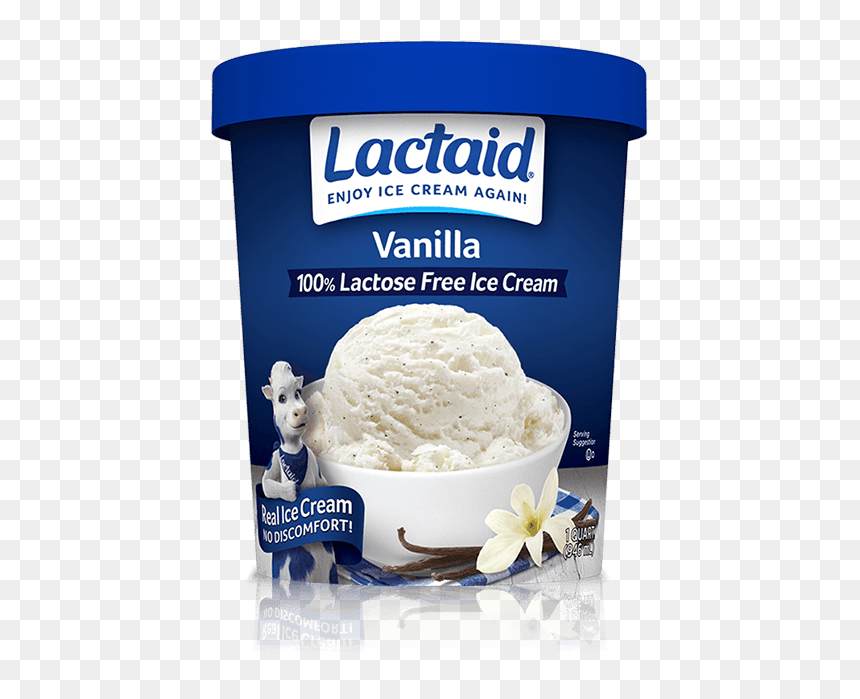 Lactaid® Vanilla Ice Cream - Lactaid Ice Cream, HD Png Download - vanilla ice cream png