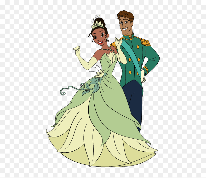 Transparent Daddy Clipart - Tiana And Naveen Clipart, HD Png Download - princess tiana png