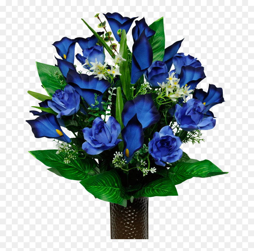Blue Rose & Calla Lily - Blue Rose, HD Png Download - calla lily png