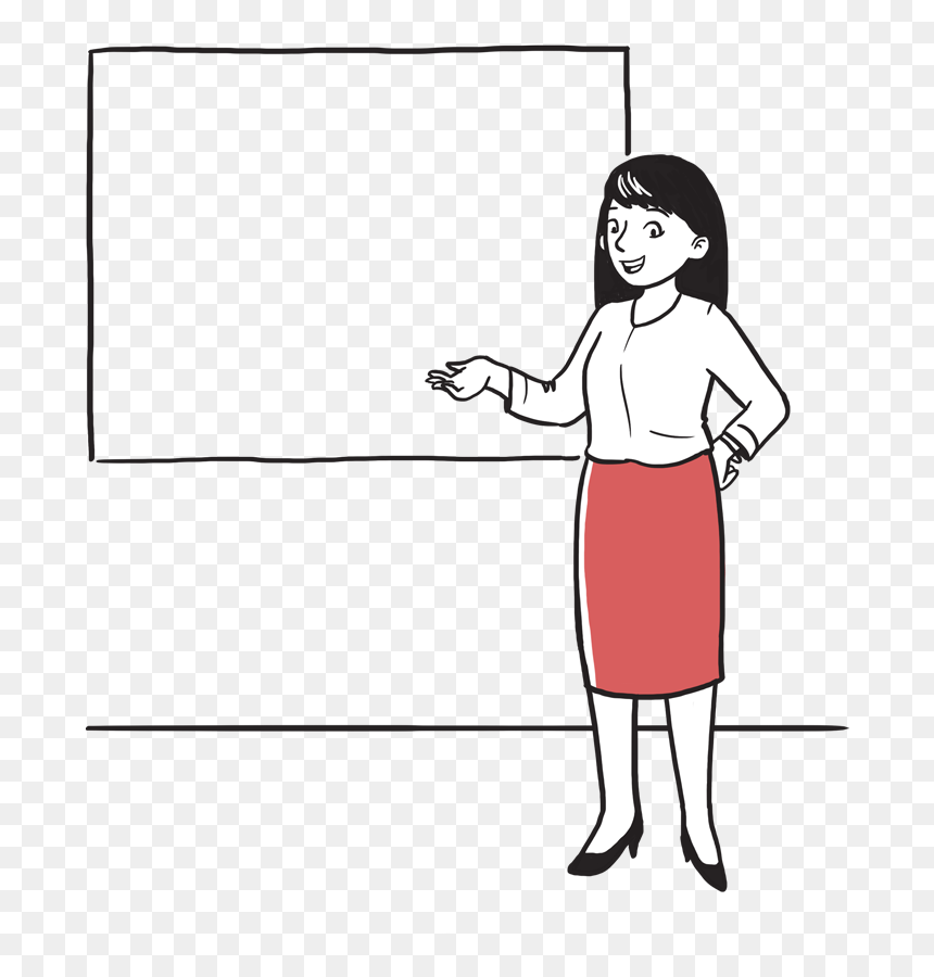 Cartoon, HD Png Download - business woman standing png