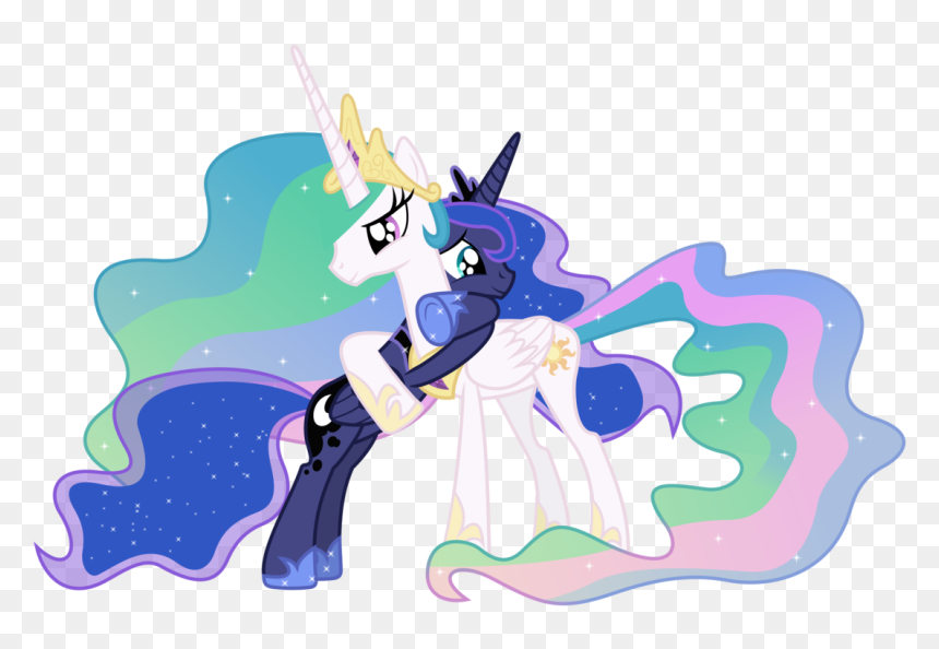 Celtestia And Luna - Mlp Celestia Y Luna, HD Png Download - princess celestia png