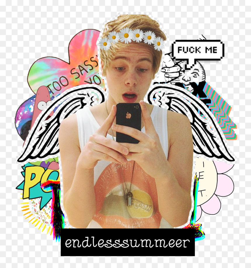 Id 1 Luke Hemmings By Endlesssummeer-d7ewvtd - Too Sassy For You Overlay, HD Png Download - luke hemmings png