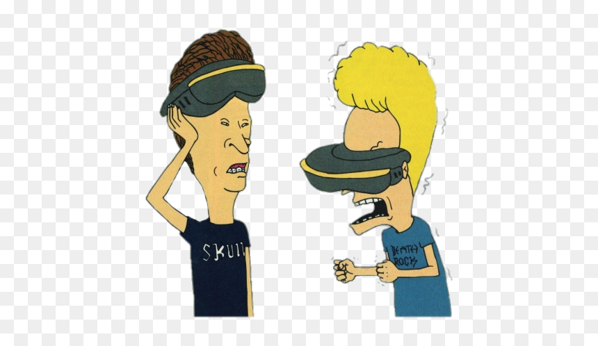 Beavis And Butt Head Try Vr - Butthead And Beavis Cartoon, HD Png Download - cartoon butt png