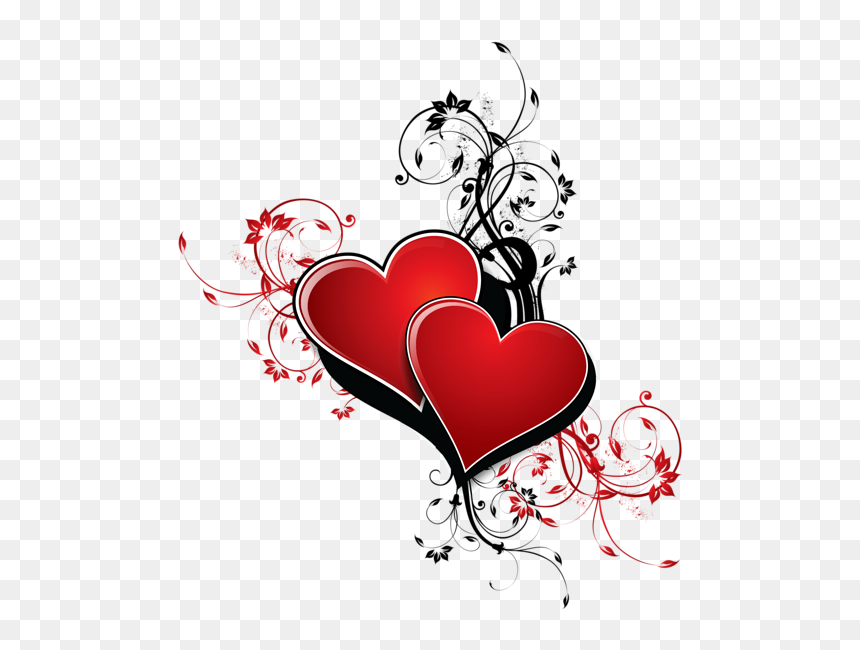 Artworks For Valentines Day, HD Png Download - two hearts png