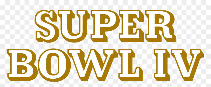Super Bowl Iv Logo - Super Bowl Logo 1969, HD Png Download - madden 16 logo png