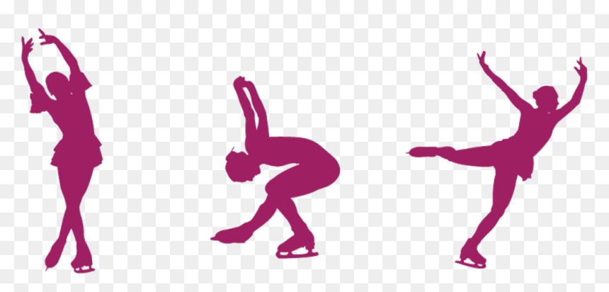 Dogs Clipart Ice Skating - Ice Skate Figure Png, Transparent Png - ice skates png