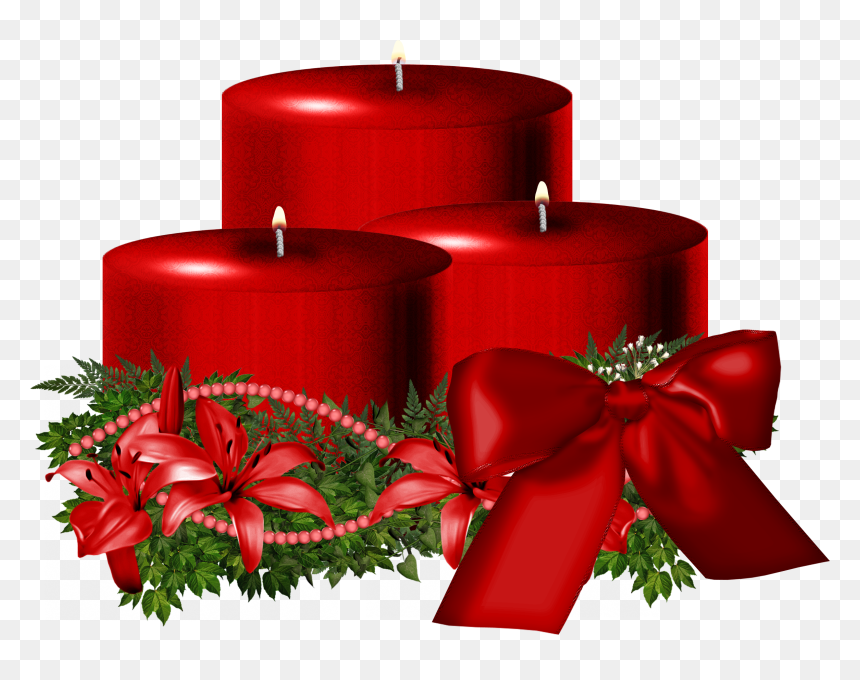 Christmas Candle Png Transparent, Png Download - christmas candle png