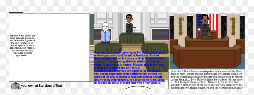 Cartoon, HD Png Download - malcolm x png