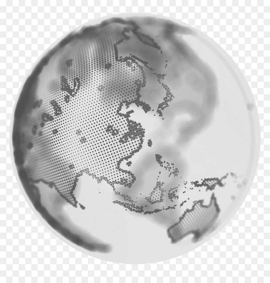 Cloud-delivered Endpoint Protection - Earth, HD Png Download - globe black and white png
