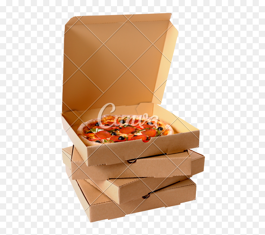 Pile Of Pizza Boxes, HD Png Download - pizza box png