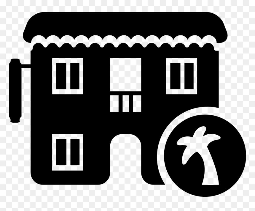 Tropical Rural Hotel With Palm Tree - Seattle Art Museum, HD Png Download - tropical tree png