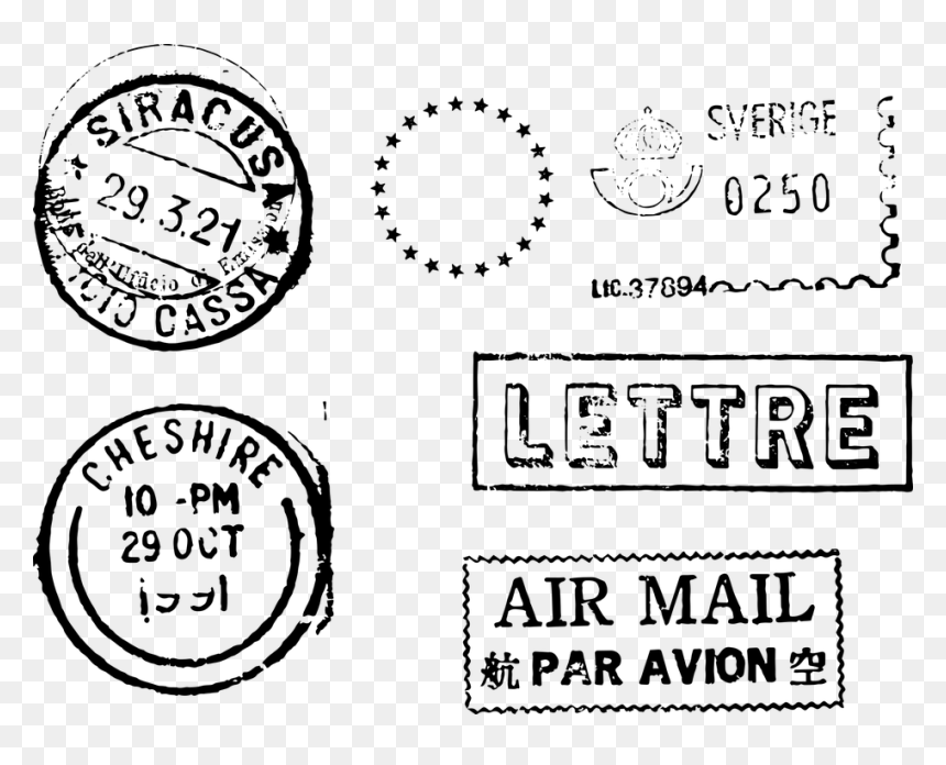Circle, HD Png Download - mail stamp png