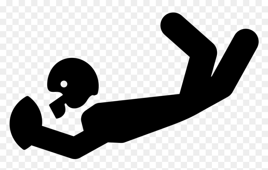 American Football Player Catching The Ball - Hand Catching Football Png, Transparent Png - american football player png
