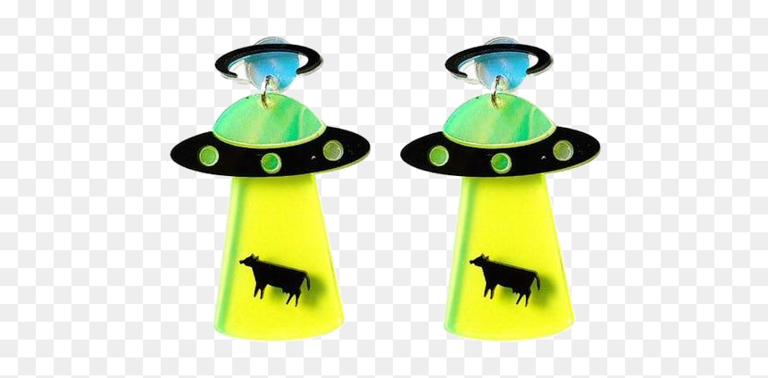 Alien Abduction Earrings, HD Png Download - ufo beam png