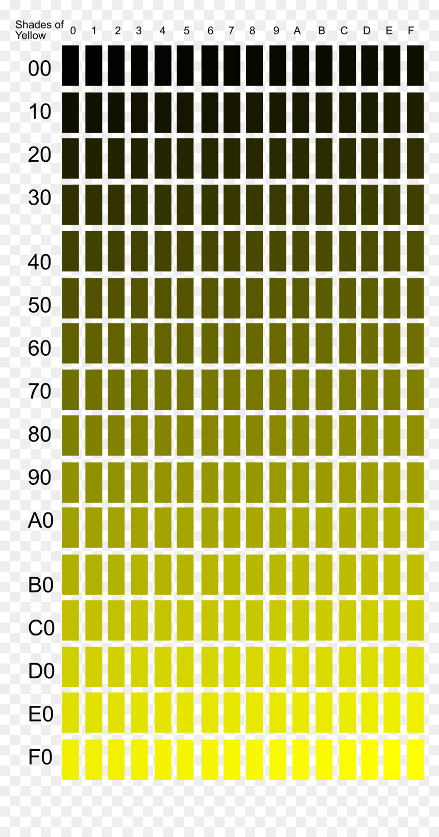 Shades Of Yellow Clip Arts - Paleta De Colores Rojo, HD Png Download - yellow square png