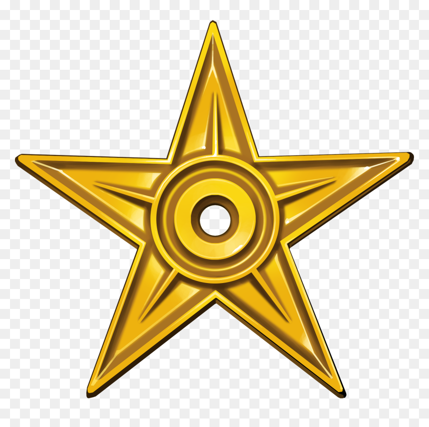 Barnstar Of Diligence Hires, HD Png Download - glowing star png