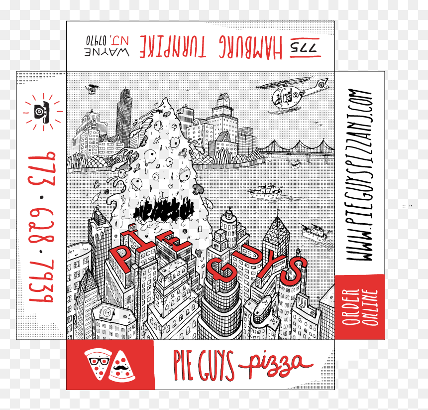Pizza Box Design To House Those Delicious Pizza Pies - Yoyogi Park, HD Png Download - pizza box png
