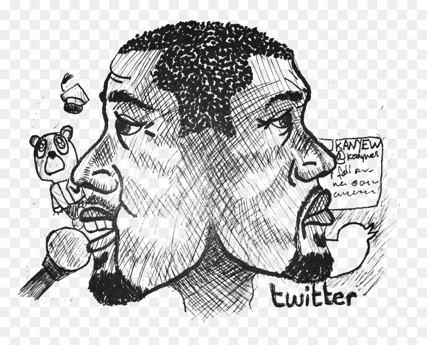 Kanye West Deserves Respect"
 Class="img Responsive - Cartoon, HD Png Download - kanye west head png