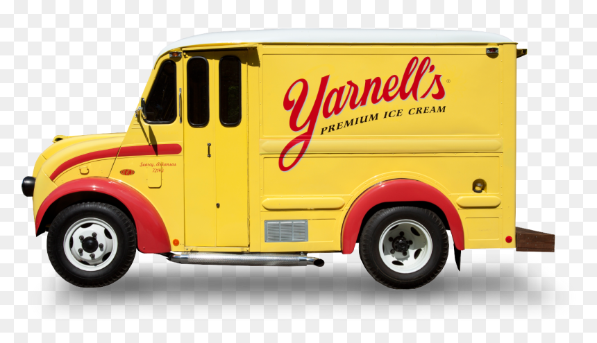 Vintage Ice Cream Truck Png Clipart - Yarnell's, Transparent Png - ice cream truck png