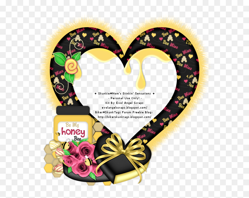 Evol Angel Scrapz Valentines Day Clusters - Illustration, HD Png Download - valentines heart png