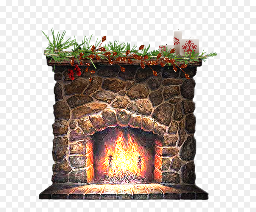 Tube Hiver, Noël, HD Png Download - hearth png