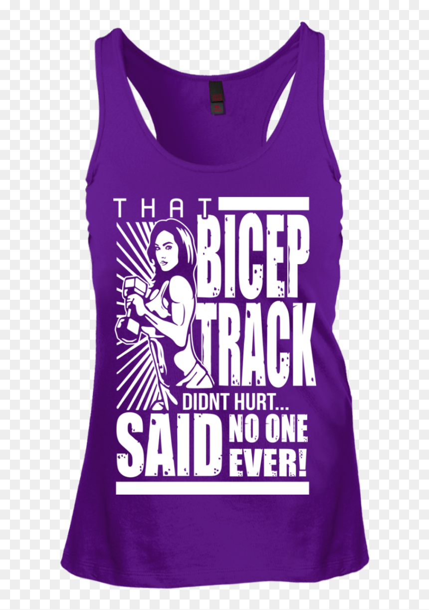 That Bicep Track Racerback Tank Top - Active Tank, HD Png Download - bicep png