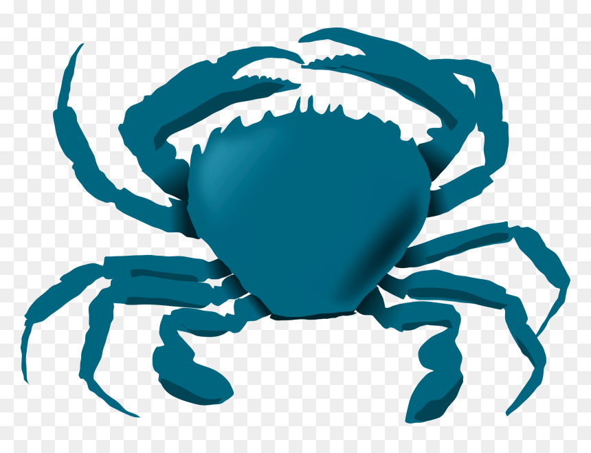 Blue Crab Clip Arts - Animal Lives In Water And Land, HD Png Download - blue crab png